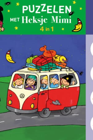 Puzzelen met Heksje Mimi (4-in-1-puzzel)
