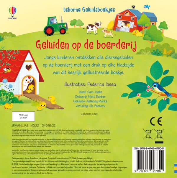 Usborne: Geluiden op de boerderij (geluiden) - Afbeelding 2
