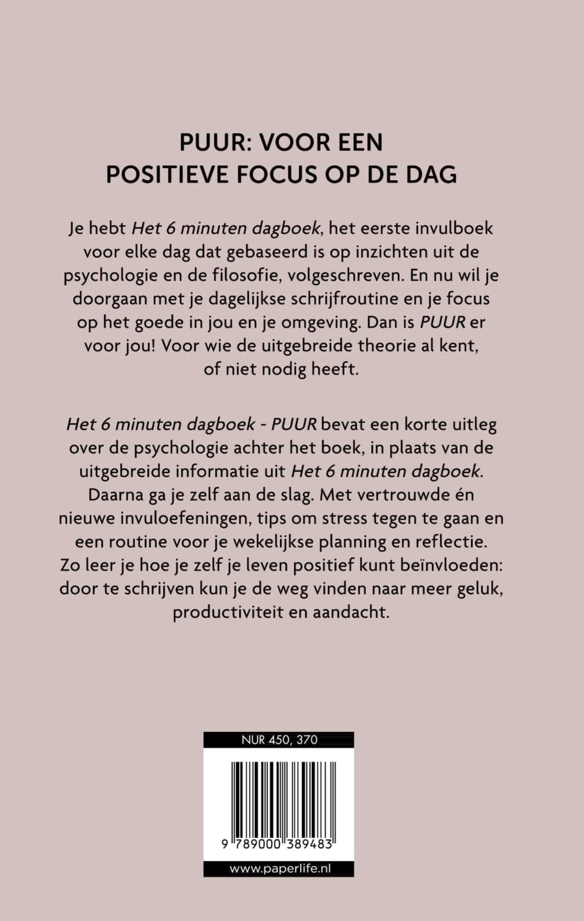 Het 6 minuten dagboek PUUR - beige - Afbeelding 2