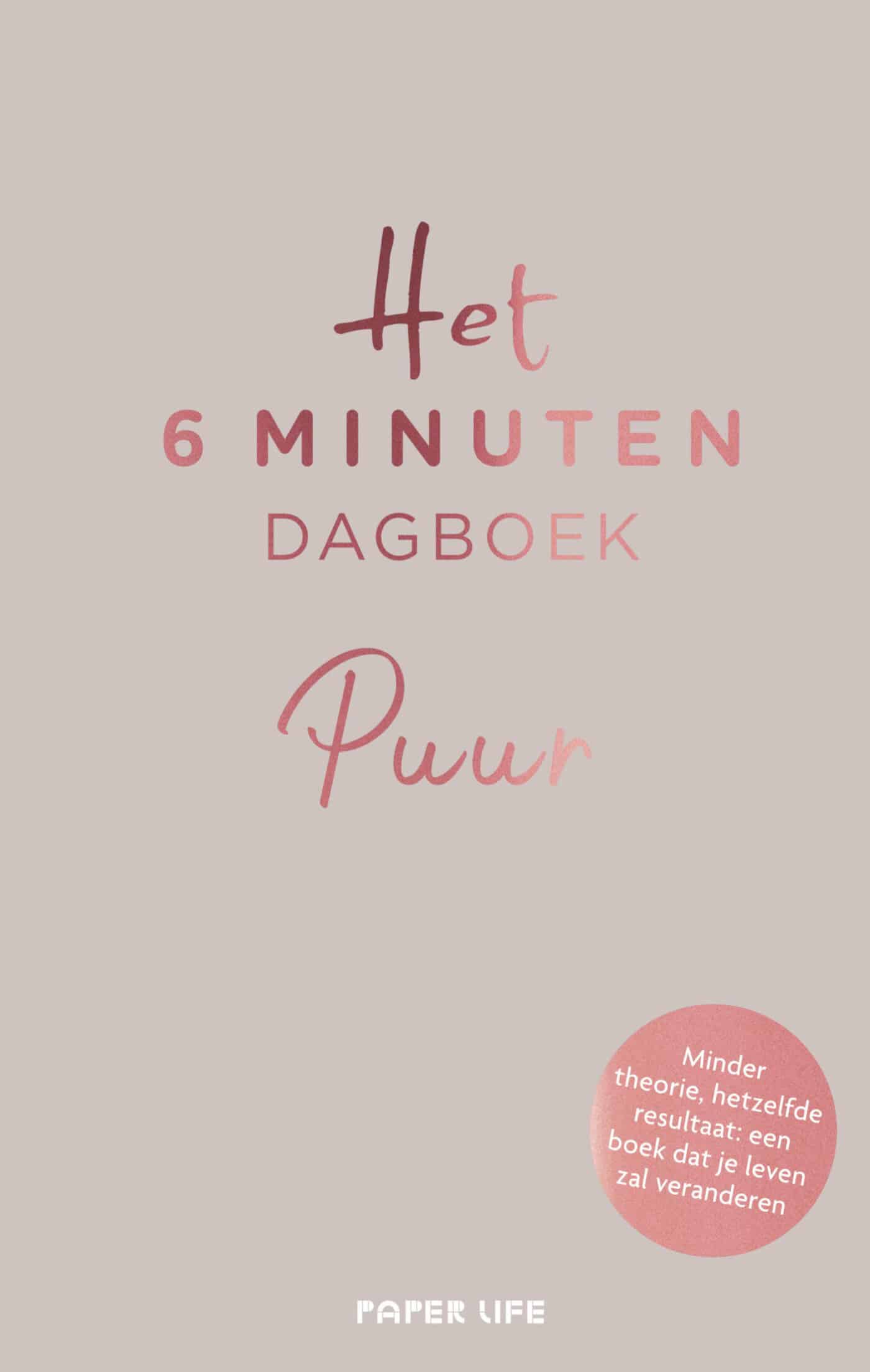 Het 6 minuten dagboek PUUR - beige