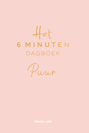 Het 6 minuten dagboek PUUR - lichtroze editie