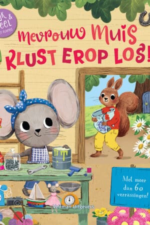 Mevrouw Muis klust erop los! (zoek- en flapjesboek)