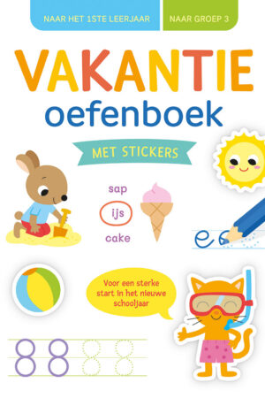 Vakantie oefenboek met stickers (naar het 1ste leerjaar / naar groep 3)