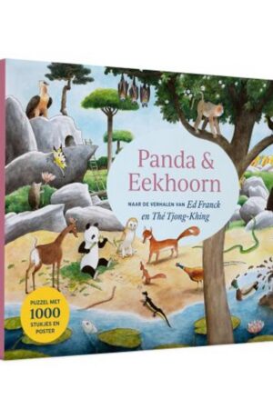 Panda & Eekhoorn Puzzel met 1000 stukjes