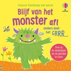 Usborne: Blijf van het monster af! (voelboekje met geluid)