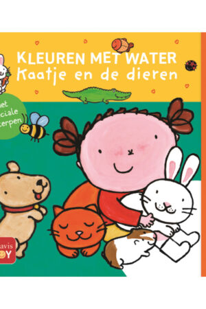 Kleuren met water - Kaatje en de dieren