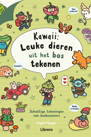 Kawaii: leuke dieren uit het bos tekenen